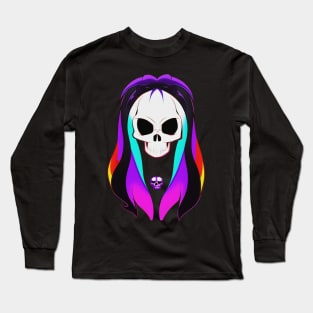 Gothic Skull Fashion Art Long Sleeve T-Shirt